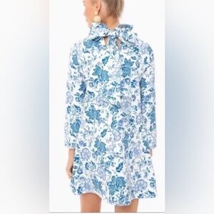 Tuckernuck Daphne chintz blue toile dress